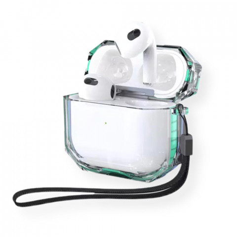 Чехол для AirPods 3 Shockproof Transparent Spearmint Чехол для AirPods 3 Shockproof Transparent Spearmint